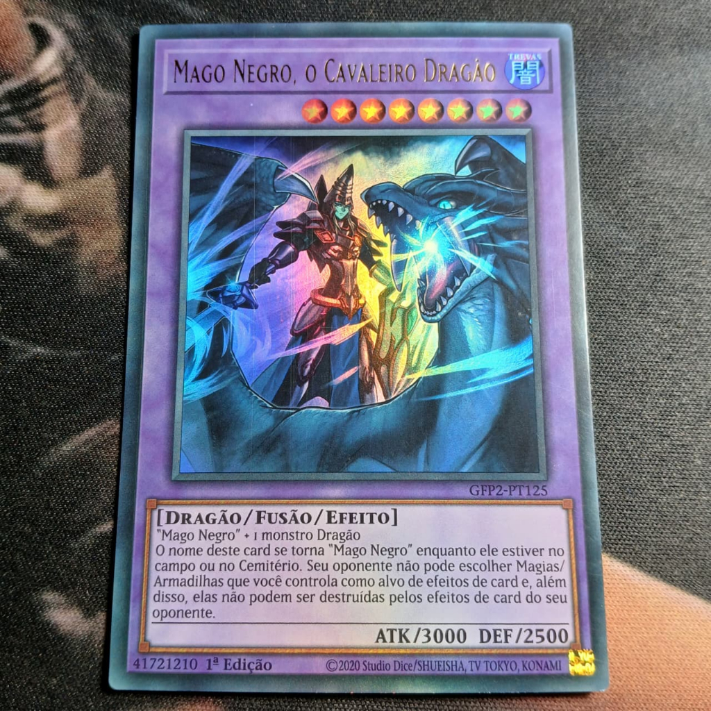 Mago Negro O Cavaleiro Dragão - Ultra Raro - Original - Yu-gi-oh / Yugioh