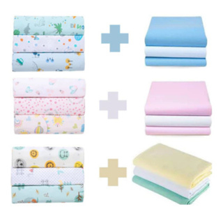 Kit 6 Cueiros PAPI Bebê Flanelado Estampado ou Liso 100% algodão 80cm x 50cm em Oferta na Shopee