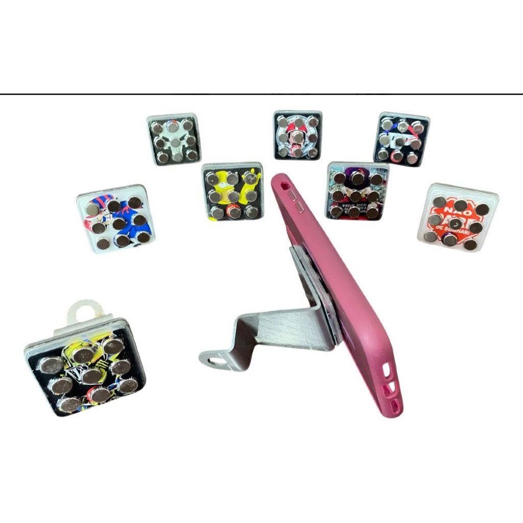 Suporte Celular Magnético Retrovisor 9 Imã Para Moto Scooter ( SORTIDO )