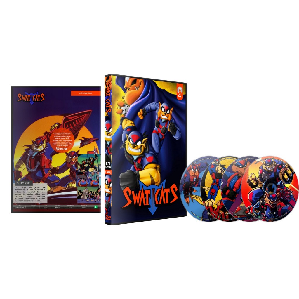 Dvd Swat Kats (1993) Completo Dublado Hd - Hanna Barbera