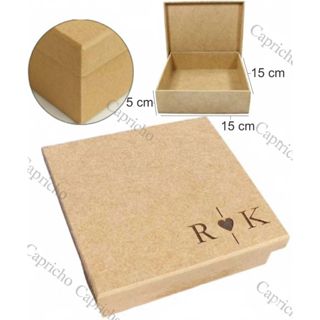15 Caixas 15x15x5 Personalizada, Convite, Casamento com Iniciais. Art. Capricho em Oferta na Shopee