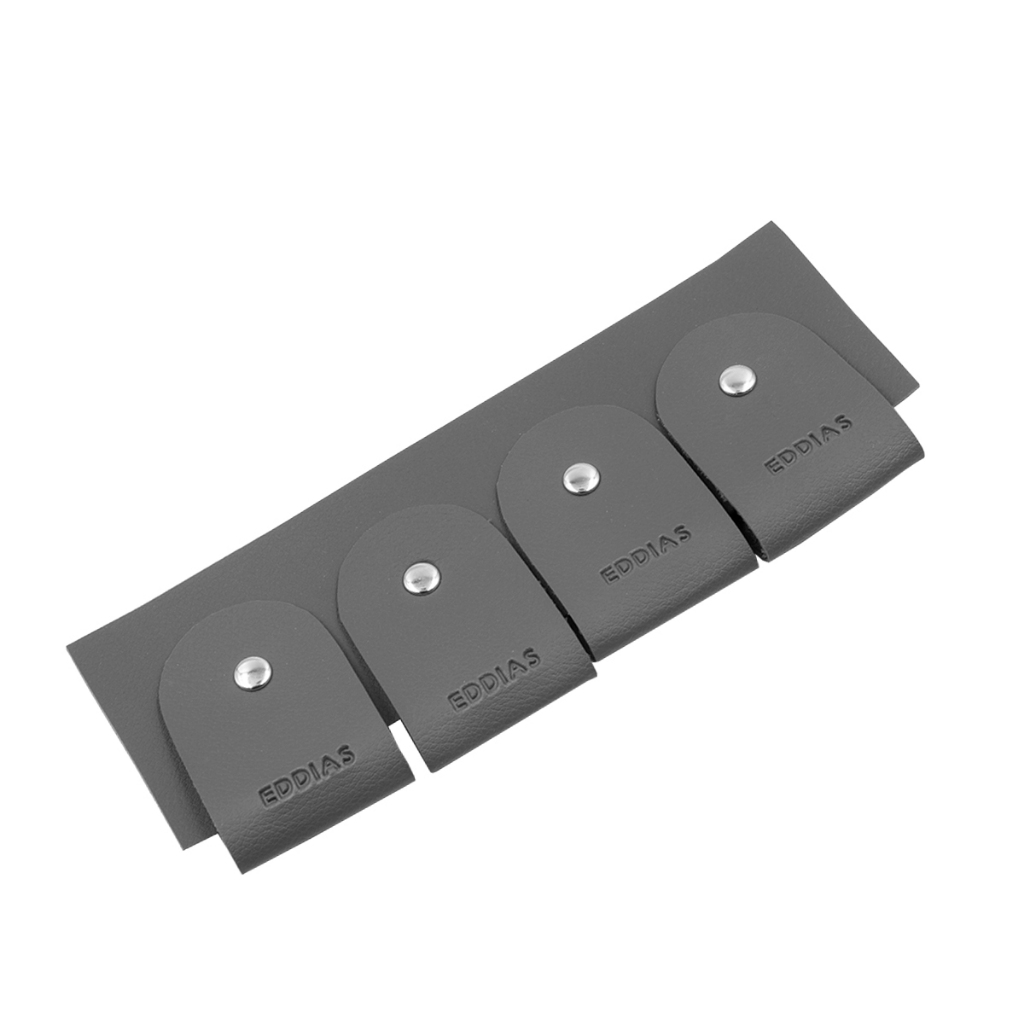 Kit Organizador De Cabos Fios 4 Unidades + Base Suporte Mesa Couro Gamer Escritório Carregador