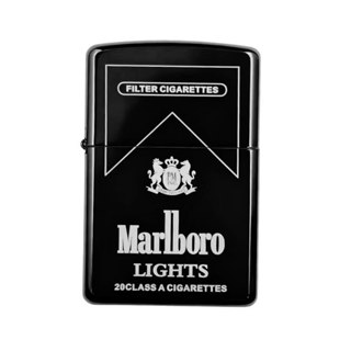 Isqueiro Estilo Zippo Luxo Marlboro Colecionável e Recarregável/Descarregado Espelhado e Belíssimo em Oferta na Shopee