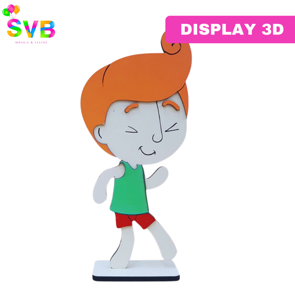 Display Personagem Tito  Mundo Bita Decoração Festa Infantil 3D Centro de Mesa SVB MÓVEIS E FESTAS