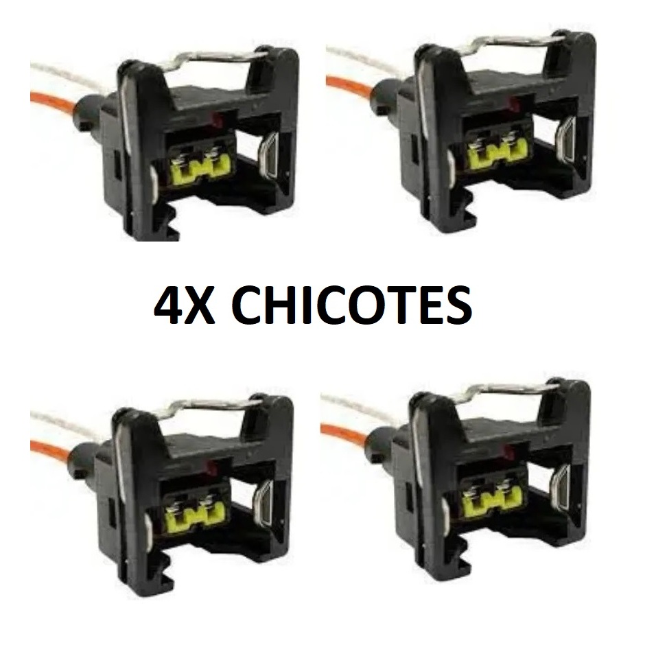 Conector Chicote 2 Vias Bico Injetor Universal Plug Automotivo GOL PALIO UNO CORSA SANTANA 4X