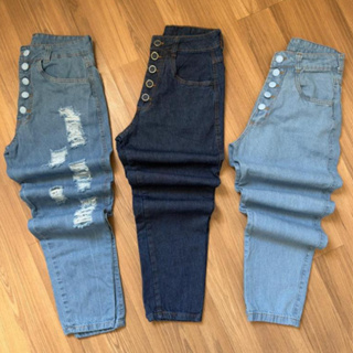 Calça Jeans Feminina Cintura Alta Mom Sky Blogueira em Oferta na Shopee