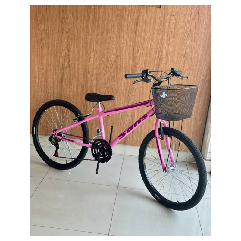 bicicleta aro 24 sans modelos masculinos/femininos com e sem marcha em Oferta na Shopee