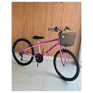 Bicicleta Infantil Aro 24 Feminina & Masculina Freio V-Brake | Com ou Sem Marchas | Diversas Cores + Cartela de Adesivos
