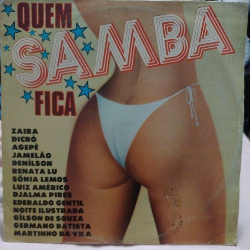 LP disco de vinil - Quem Samba Fica 1982