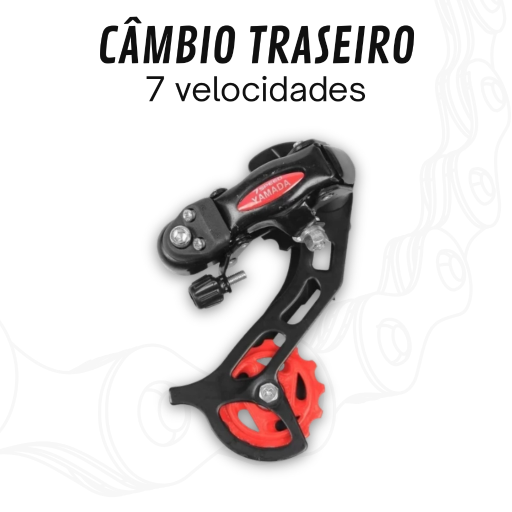 Câmbio Traseiro 7v Mega Range Sem Gancheira Yamada