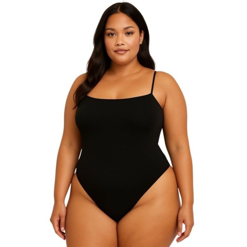 KIT 2 BODY FEMININO REGATA PLUS SIZE BÁSICA ESSENCIAL NO SUPLEX SEM BOJO