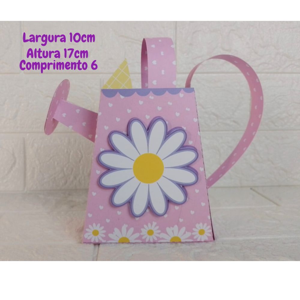 CAIXA REGADOR MARGARIDA ROXO / LEMBRANCINHA DE ANIVERSARIO INFANTIL CAIXINHAS PERSONALIZADAS