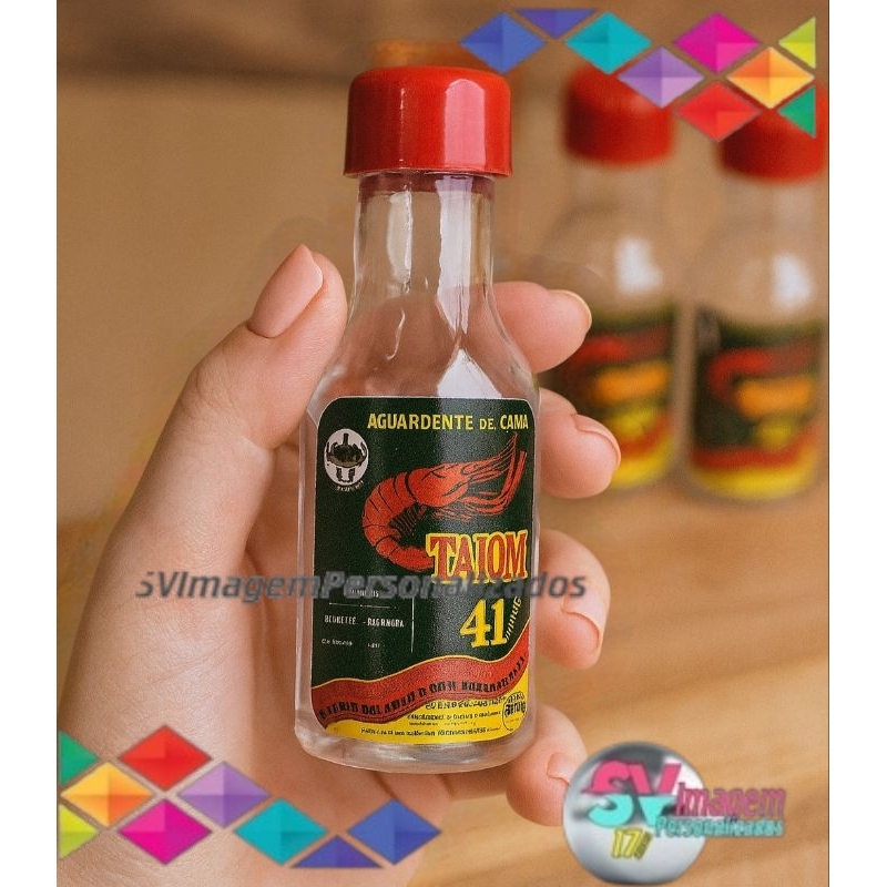 Festa Boteco Cachaça Pitú Garrafinha de 50 ml Personalizada para Lembracinha de Aniversário