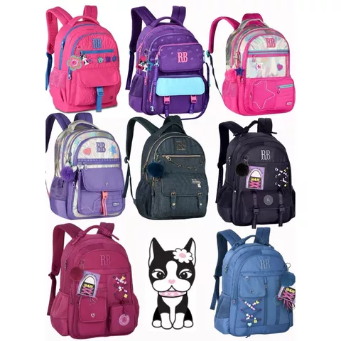 Mochila Rebecca Bonbon Notebook Resistente Escolar Lançamento Nova Coleção CLIO