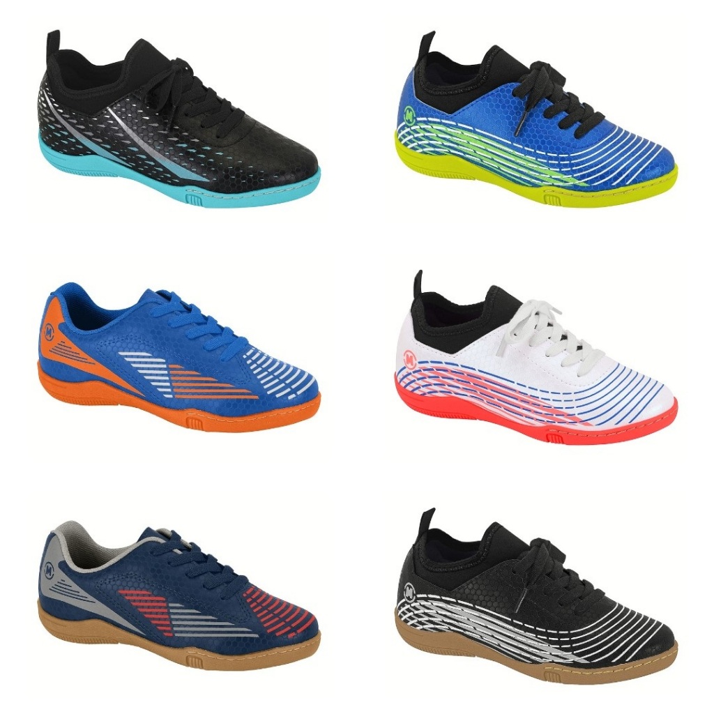 Tênis Infantil Menino Chuteira Futsal Molekinho Confortável em Oferta na Shopee