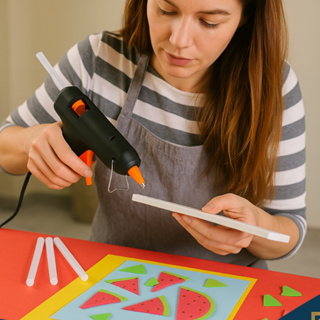 Pistola Cola Quente Pequena 8 ou 16 Peças Bastão Fino Refil Artesanato Cola Forte Rápida em Oferta na Shopee