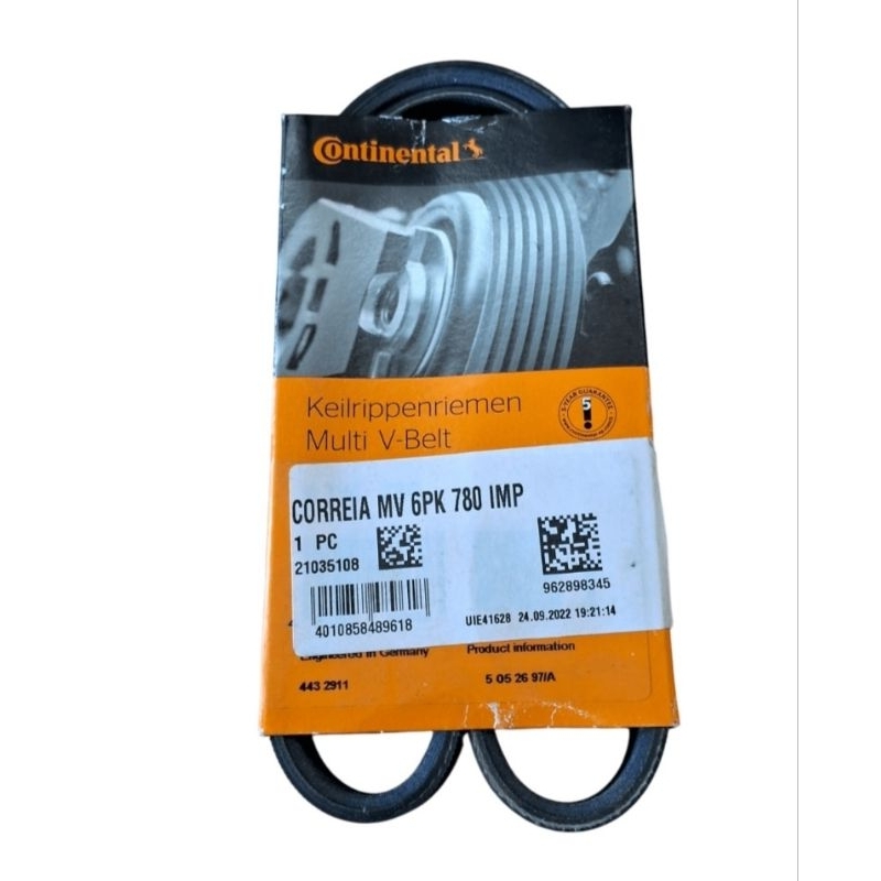 CORREIA 6PK 780 POLY  Multi V CONTINENTAL