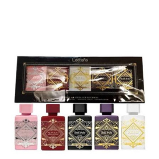 Kit Perfume Unissex Lattafa Badee Al Oud Collection EDP 5 ml - 5 Unidades em Oferta na Shopee