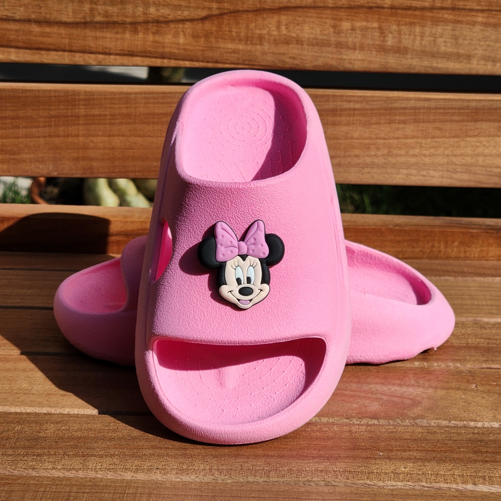 Chinelo Slide Nuvem Infantil Minnie miney Confortável e Macio – Várias Cores Femino e Masculino