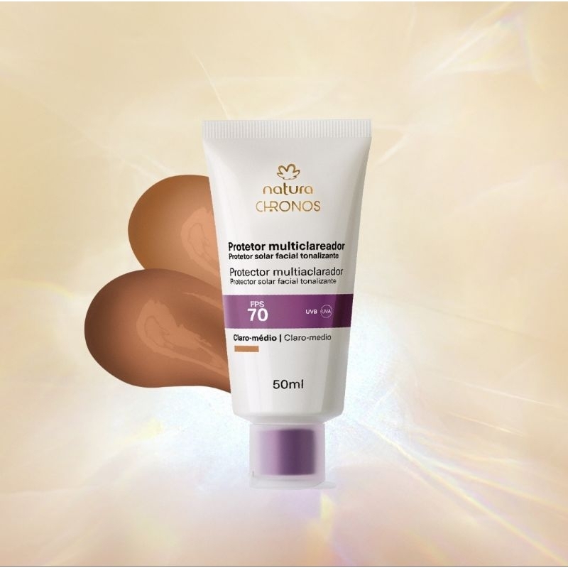Protetor Solar Facial Clareador FPS70 Natura Chronos