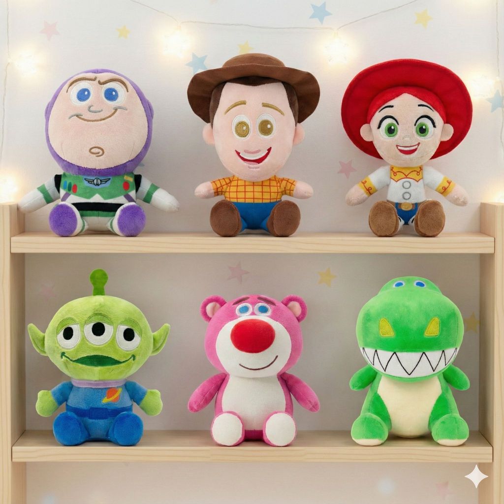 Bonecos de pelúcia Toy Story 20 cm Woody Jessie Buzz Rex