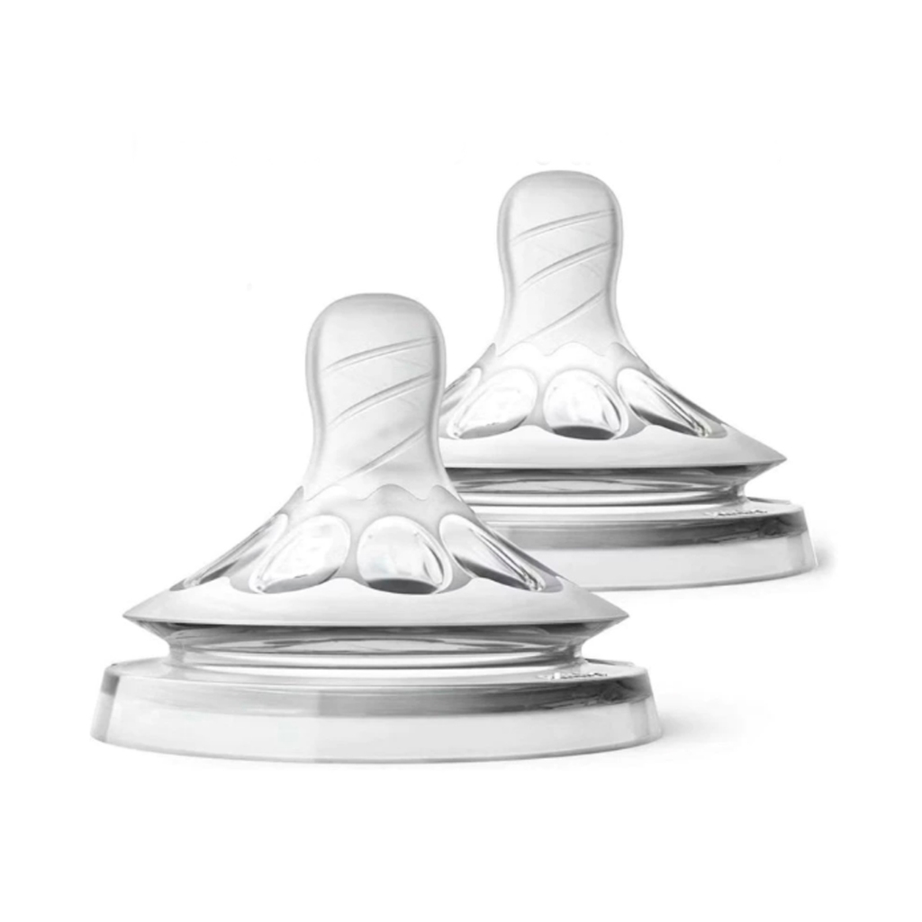 Kit 2 Bicos De Silicone Compatível Para Mamadeira Avent Pétala em Oferta na Shopee