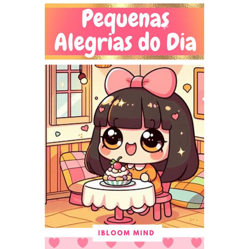 Livro de Colorir com Desenhos Fofos – Doçura  Menininha em Cada Página Pequenas Alegrias do Dia