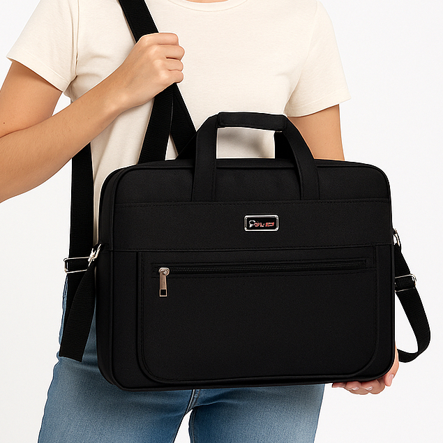 Meij Pasta Executiva Notebook 15" impermeável • Bolsa de trabalho Reforçada • Nylon Premium com Compartimentos