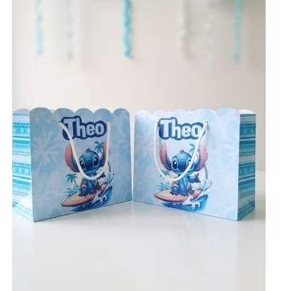 SACOLINHA STITCH Personalizado | Sacolinha | Lembrancinha | Mimos | Aniversário STITCH