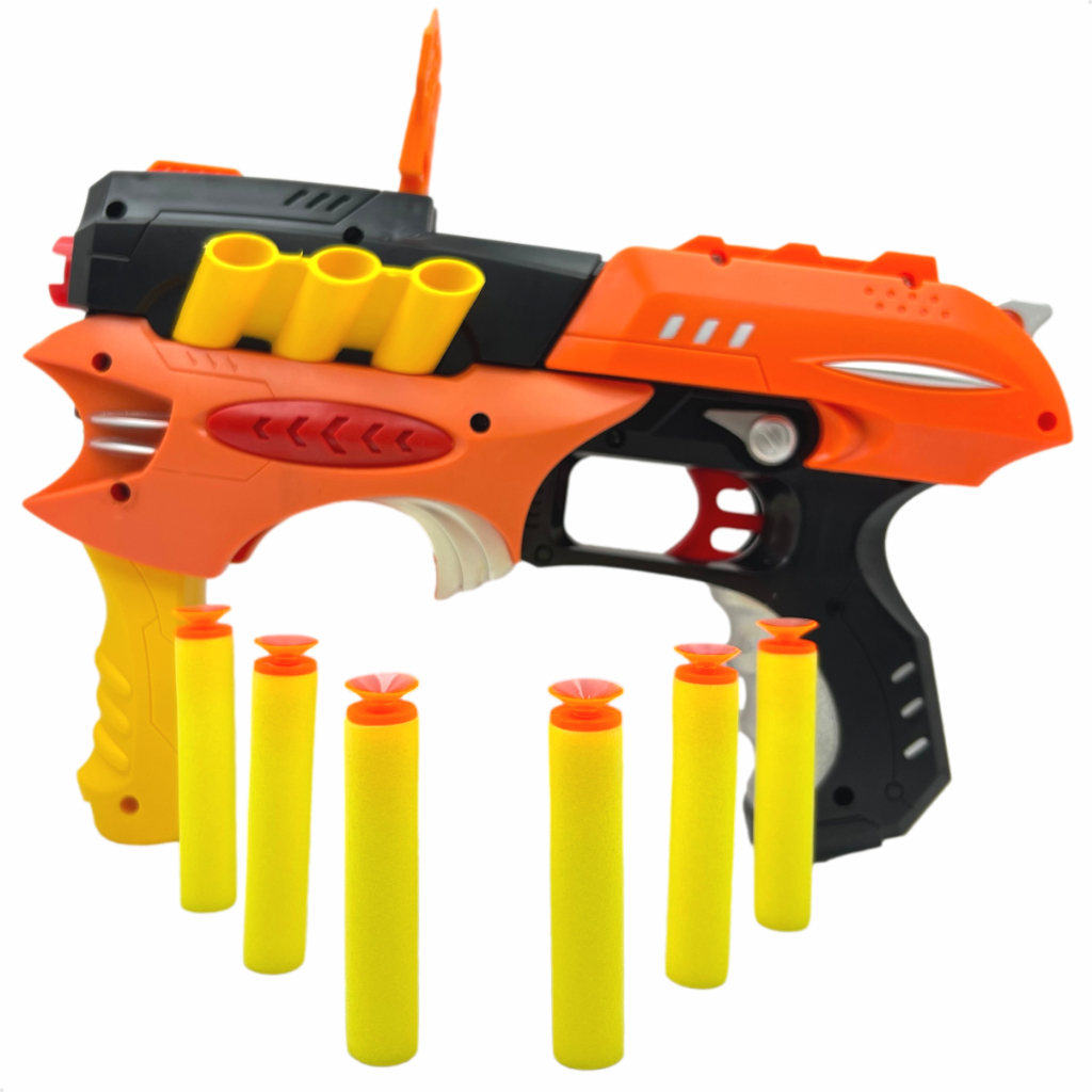 Arma Pistola Brinquedo de Plástico Lançador Nerfs Dardos Ventosa Lança Projéteis Acessórios Crianças