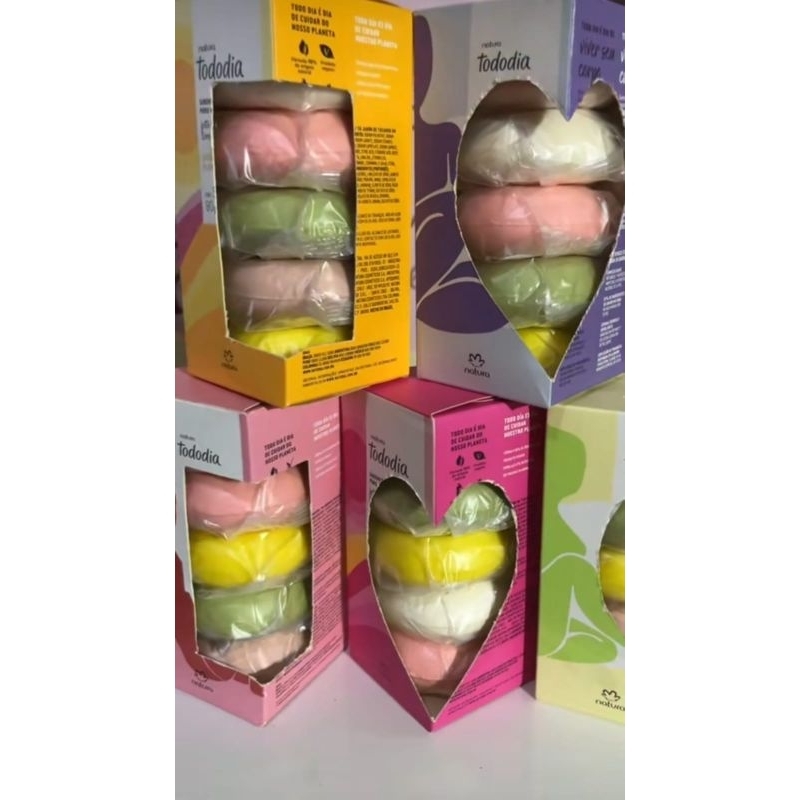 Sabonete Natura Sortido Pra Presente 1 caixa com 5 Unidades de 90g em Oferta na Shopee