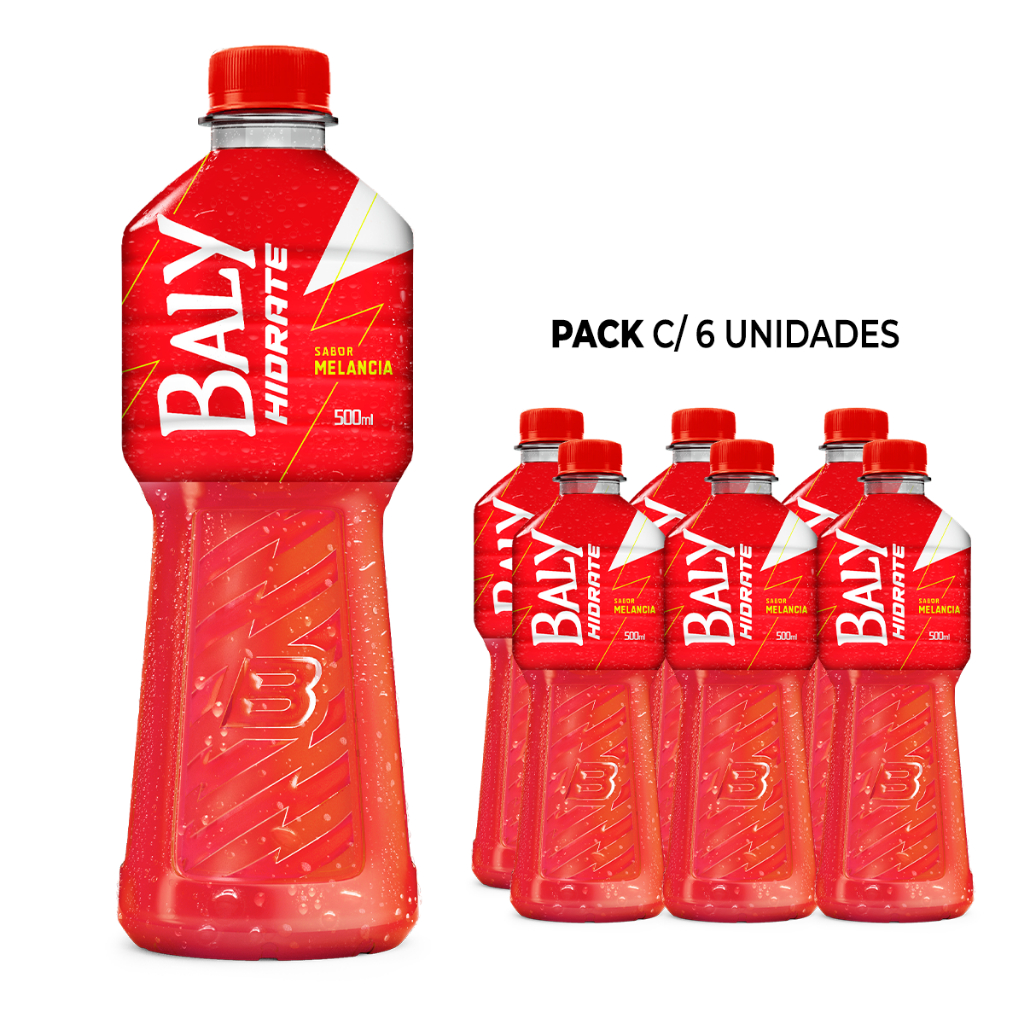 Imagem Pack Isotonico Baly Hidrate Melancia 500ml