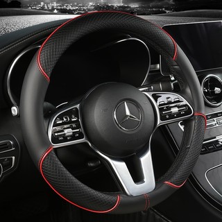Capa De Volante De Carro De Couro PU Antiderrapante Durável 38CM De Fibra Dinâmica Decora…
