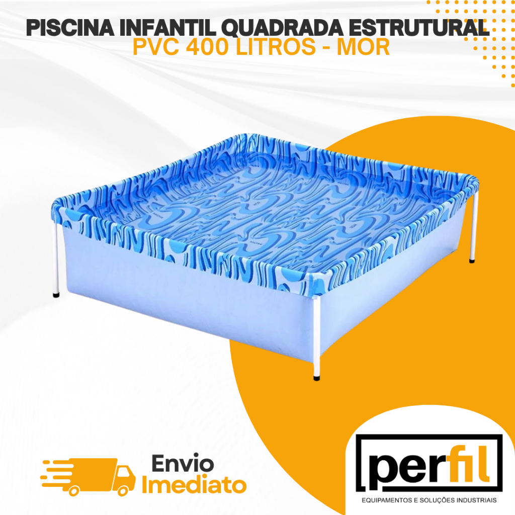 Piscina Infantil 400L MOR – Estrutura Metálica e Lona PVC, Perfeita para Crianças em Oferta na Shopee