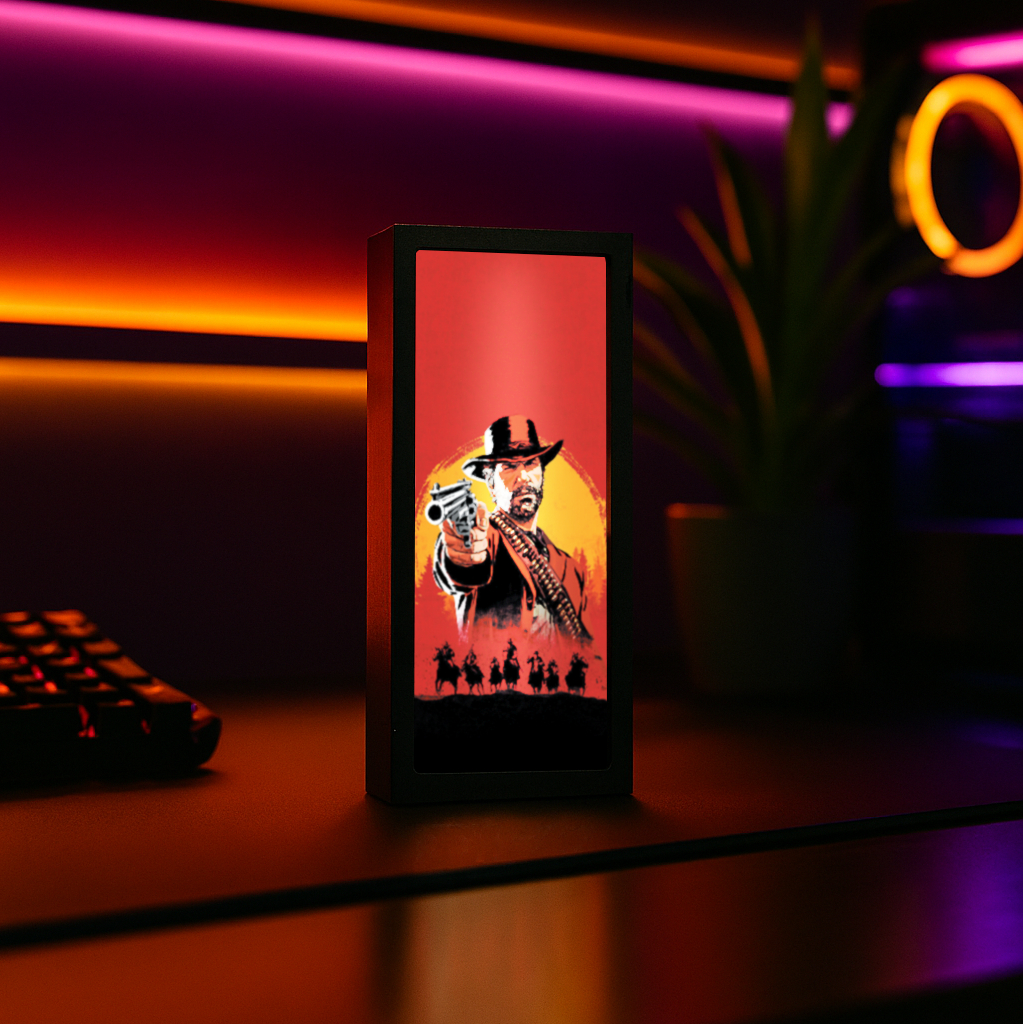 Luminária Gamer Jogo RedDead Redemption Arthur Morgan Led Bivolt Setup Gamer