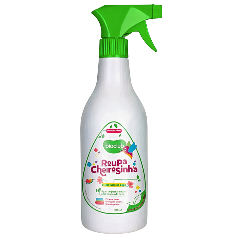 Água Perfumada de Passar Roupa Roupa Cheirosinha Bioclub 300ml