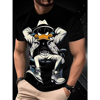 Camiseta Streetwear Estampada Patolino Blusa Camisa Casual Algodão em Oferta na Shopee