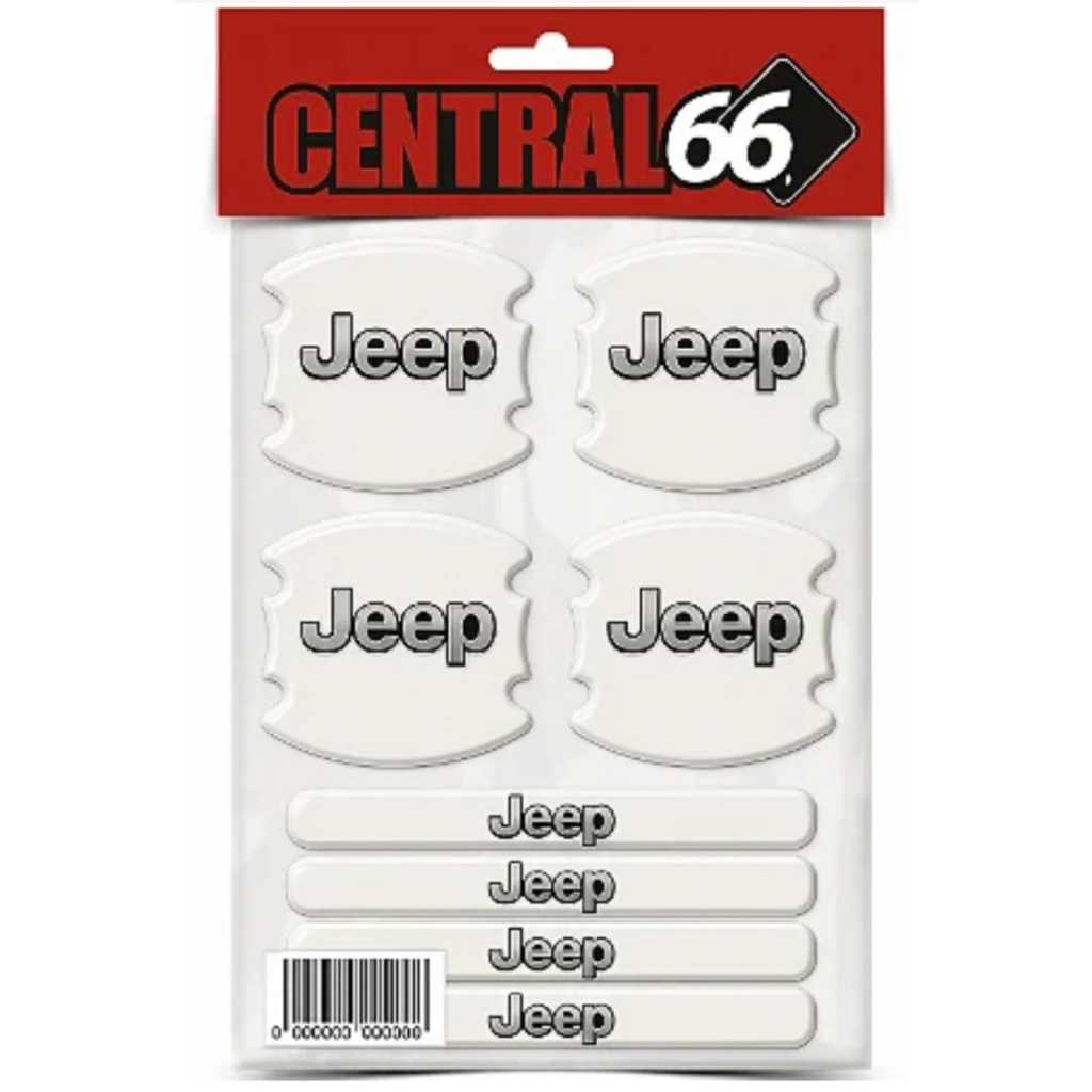 Kit Adesivos Proteção Maçaneta 4 Portas Jeep Renegade Incolor Resinado