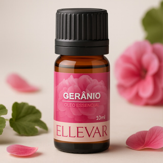 Óleo Essencial De Gerânio 100% Puro e Natural - 10ml em Oferta na Shopee
