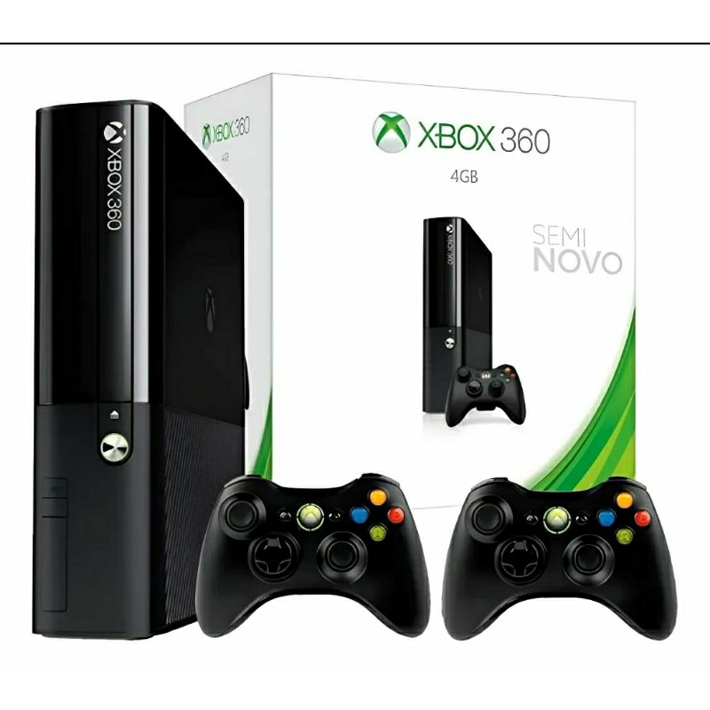 XBOX 360 S. SLIM 250 GB RGH  + HD Externo1 TB +2  controles com 160 Jogos Prontos para Jogar! + 2  controles originais;
