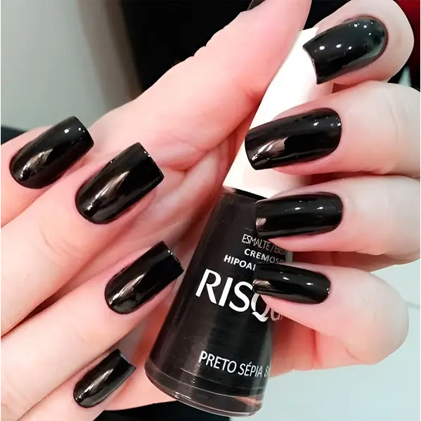 Esmalte Risqué - PRETO SÉPIA - 8ml