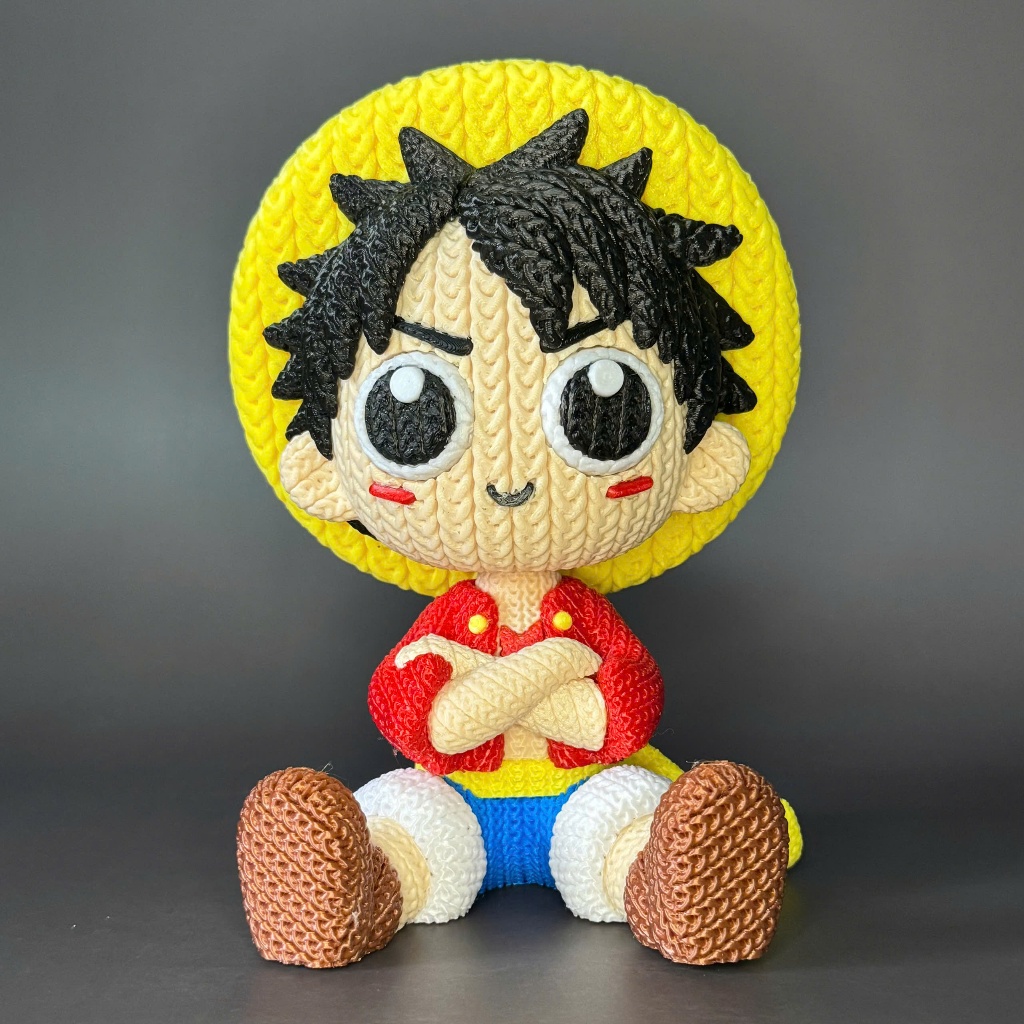 Luffy Chapéu de Palha Boneco Estilo Crochê Figura Colecionável Anime Decoração Geek Action Figure