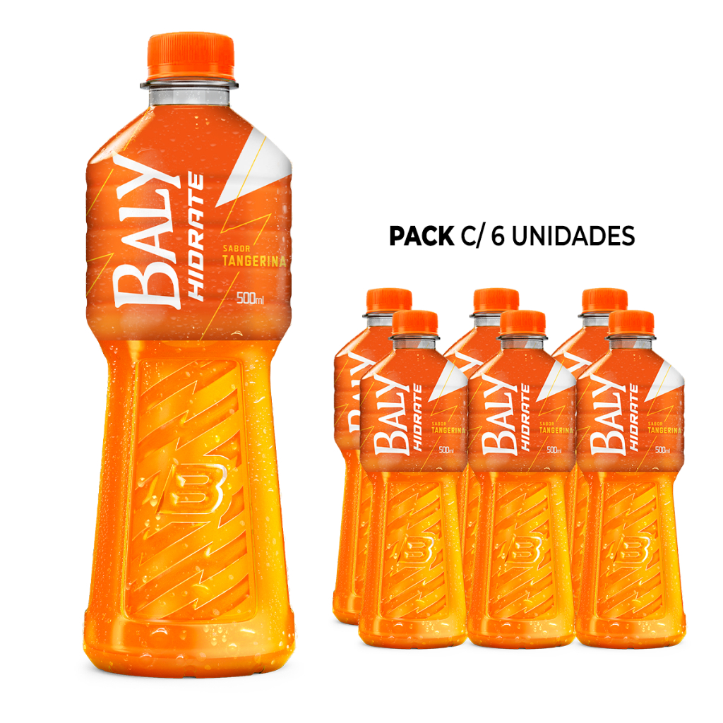 Imagem Pack Isotônico Baly Hidrate Tangerina 500ml