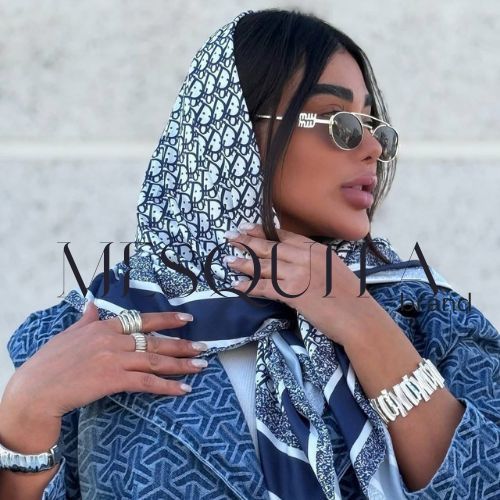 Bandana Echarpe Lenço de Cetim varias estampas em Oferta na Shopee