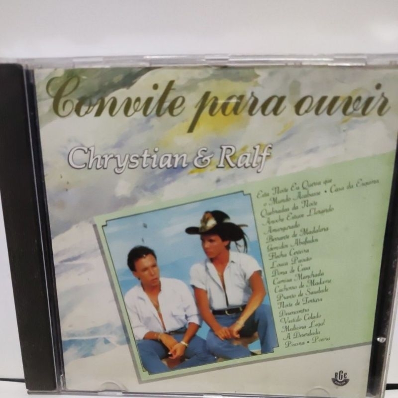 cd Chrystian e Ralf convite para ouvir novo lacrado