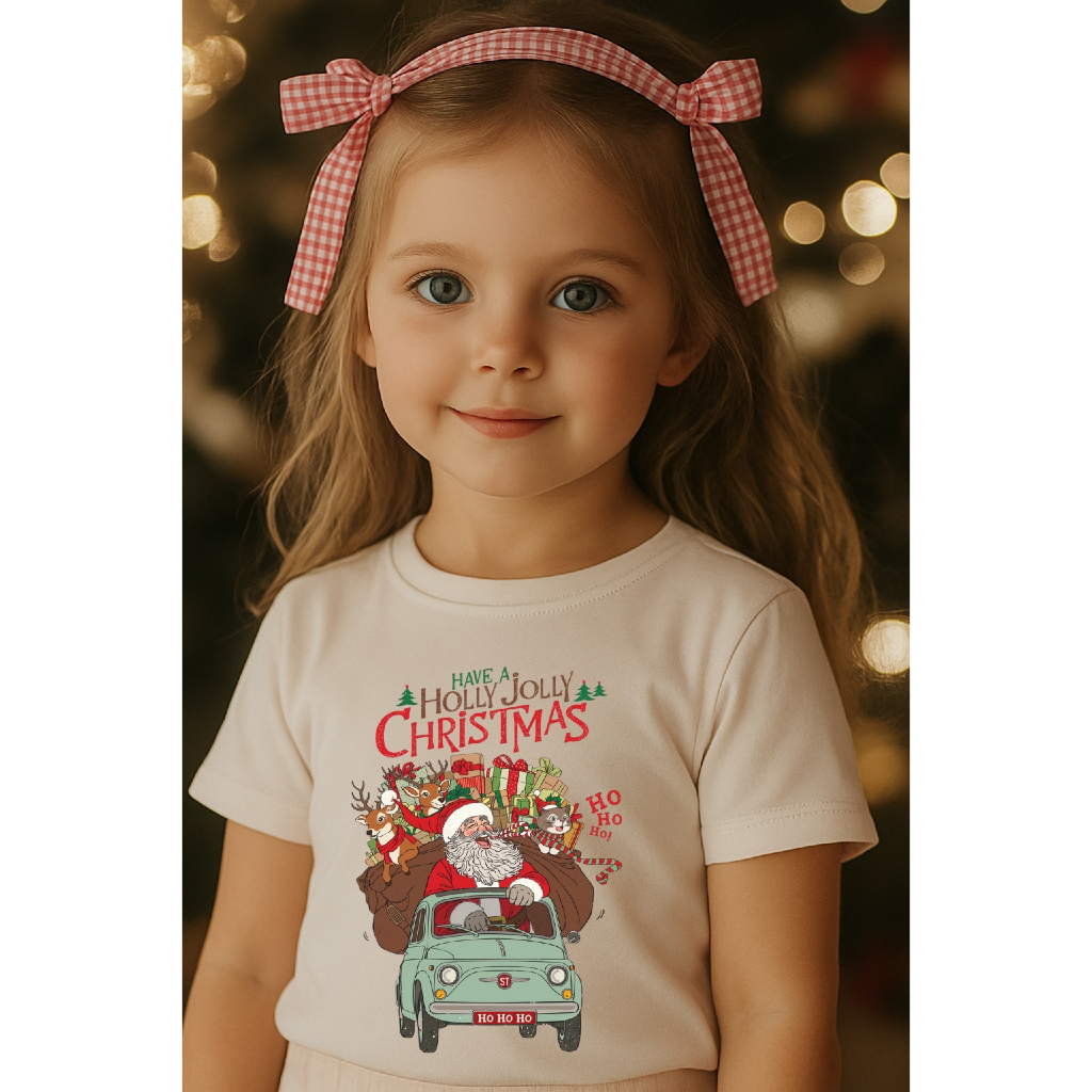 Camiseta Natal Infantil Unissex | Algodão Premium | Look Temático para Menino e Menina
