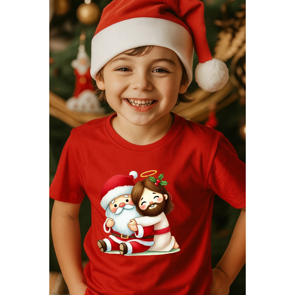 Blusa Natalina Infantil | Camiseta Unissex Algodão Macio | Look Confortável e Temático