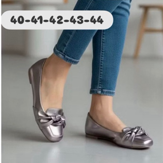 Sapatilha Mocassim Feminino 40 41 42 43 44 Numerações Especiais Nó Prata Velho Onix Sapato Feminina em Oferta na Shopee