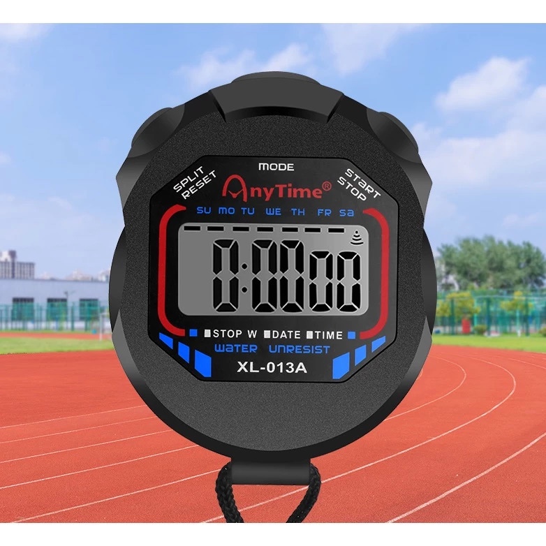 Cronômetro Digital Progressivo De Mão Alarme Hora Com Corda Temporizador Esporte Esportivo Relógio