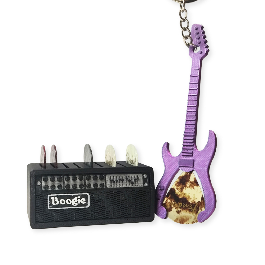 Kit Porta Palhetas Mesa Boogie + Chaveiro Porta Palheta + Palheta  0.96mm
